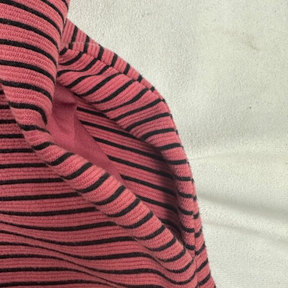 Ann Taylor Loft Striped Red & Black Sleeveless A-Line Dress Size 6 - Picture 9 of 9